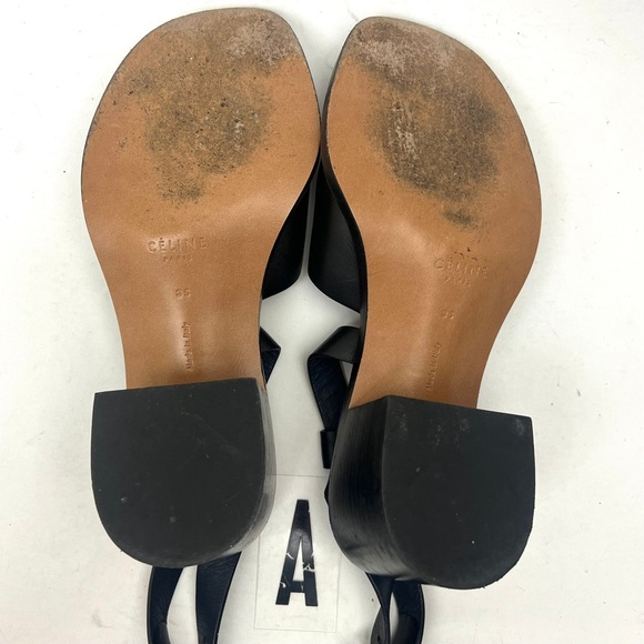 Celine calfskin Leather 55MM Sandals sz 5/6 - Picture 12 of 12